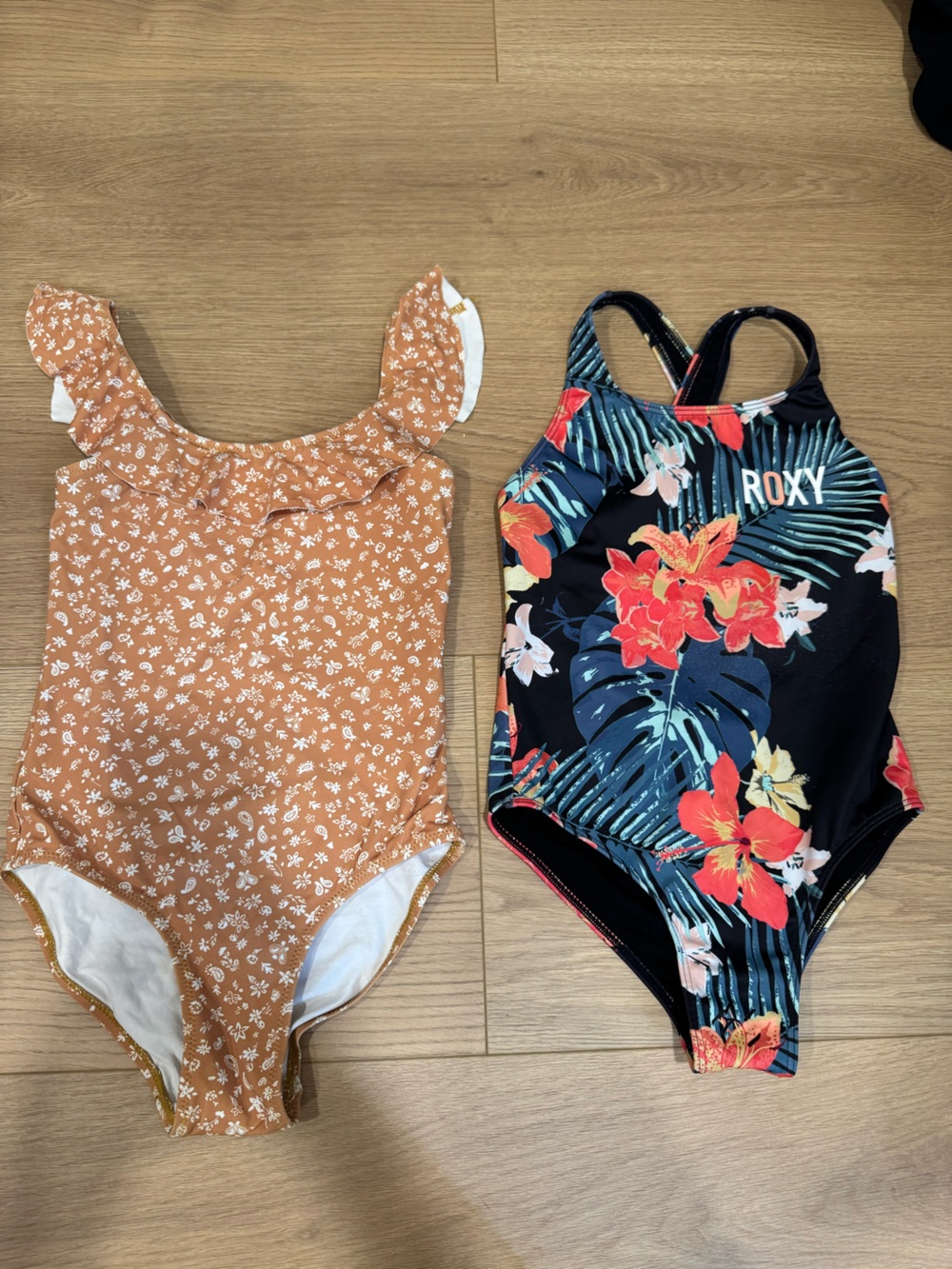 Roxy and Zara girls swimsuits